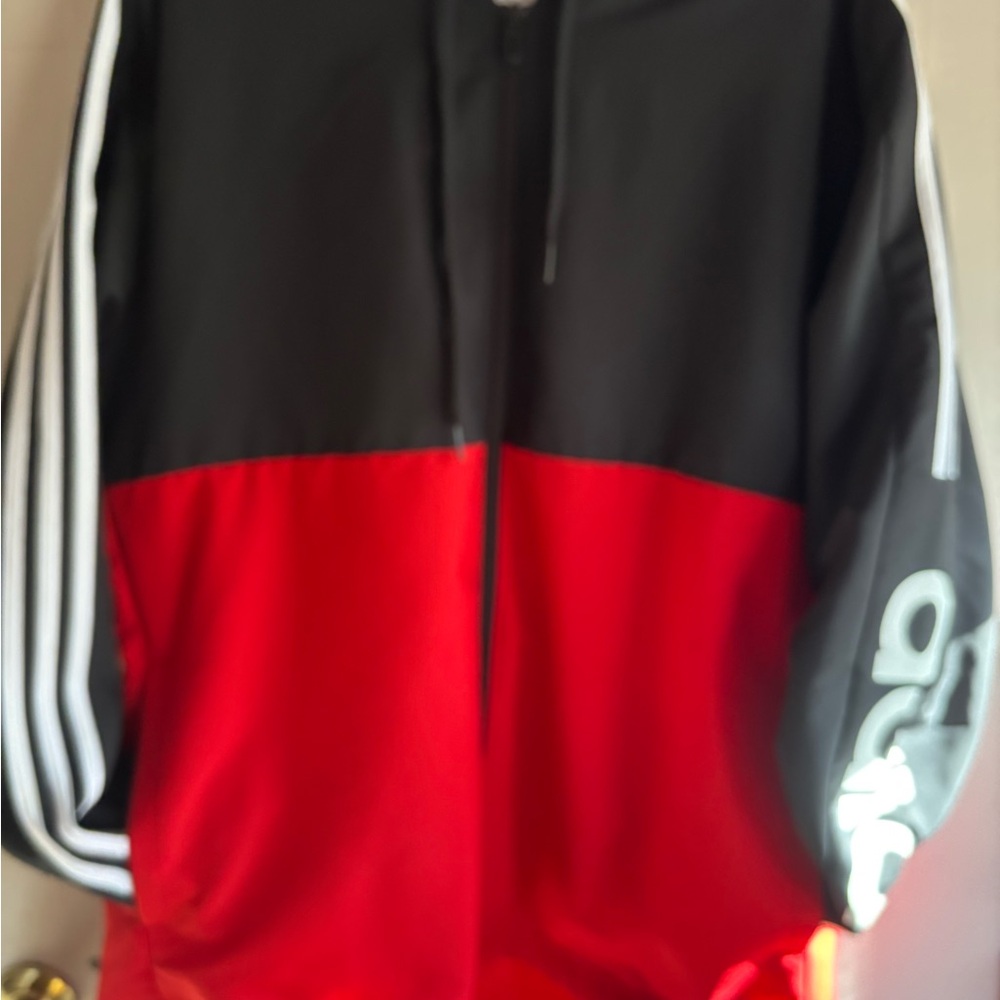 Adidas Black and Red Jacket